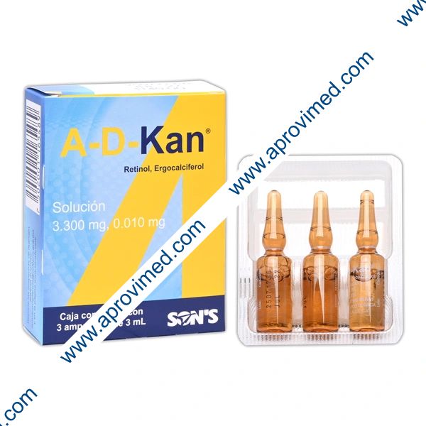 A-D-KAN Sol. Ingerible c/3 AMPTAS. 3.300-0.010 MG/3 ML.