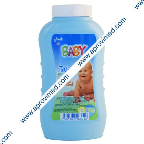 TALCO para BEBE "Baby" AZUL Fco. 150 G.