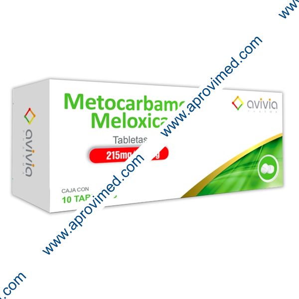 METOCARBAMOL/MELOXICAM (Avivia) c/10 TABS. 215/15 MG.