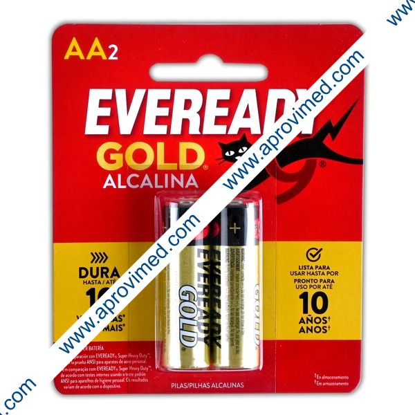 EVEREADY GOLD Alcalina "AA" Blister c/2 Pzs.