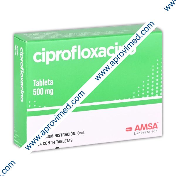 CIPROFLOXACINO (Amsa) c/14 TABS. 500 MG.