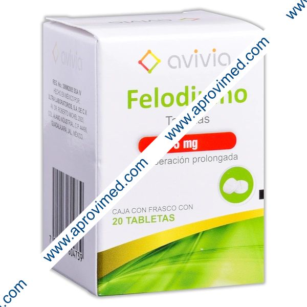 FELODIPINO (Avivia) c/20 TABS. L.P. 5 MG.