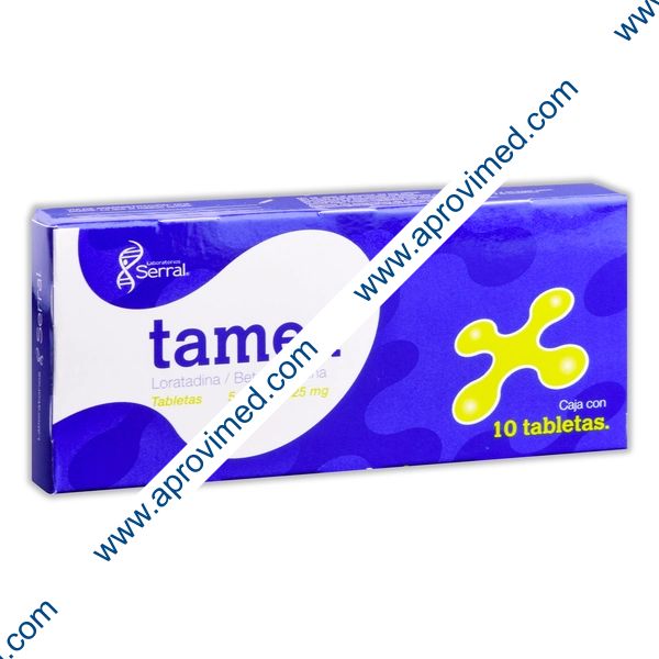 TAMEX c/10 TABS. 5.0/0.25 MG.