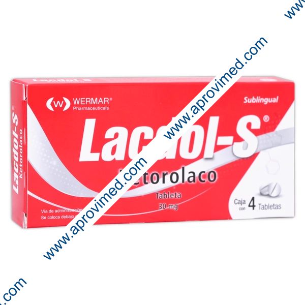 LACDOL-S c/4 TABS. Sublingual 30 MG.