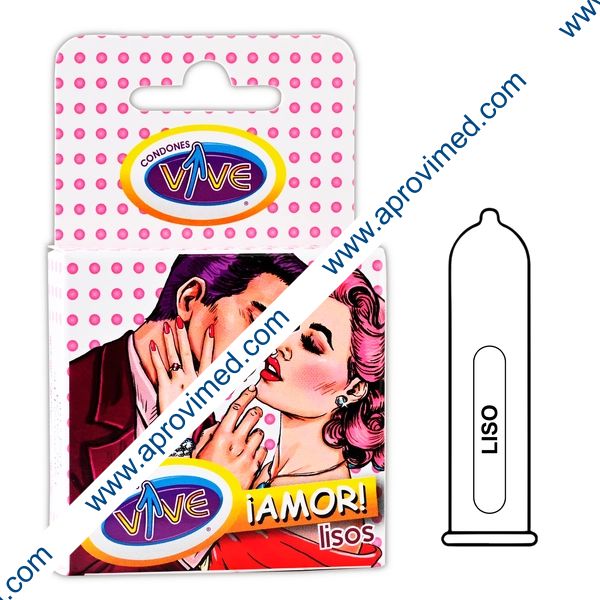VIVE GOLD EDITION Liso Caja c/3 CONDONES.