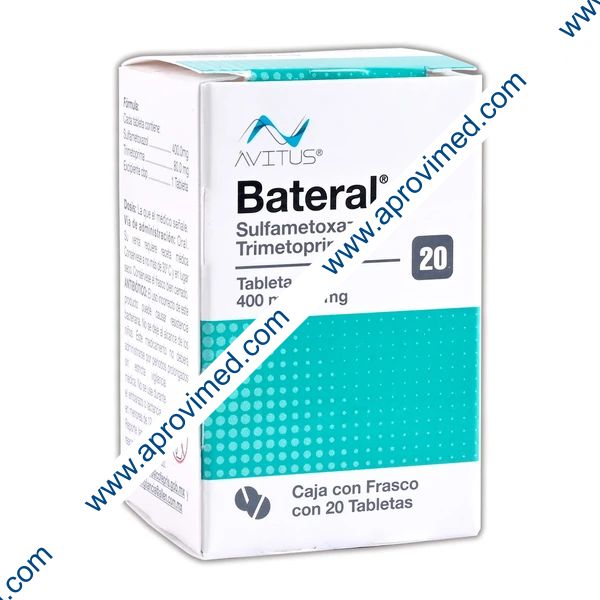 BATERAL Cja/Fco. c/20 TABS. 400/80 MG.