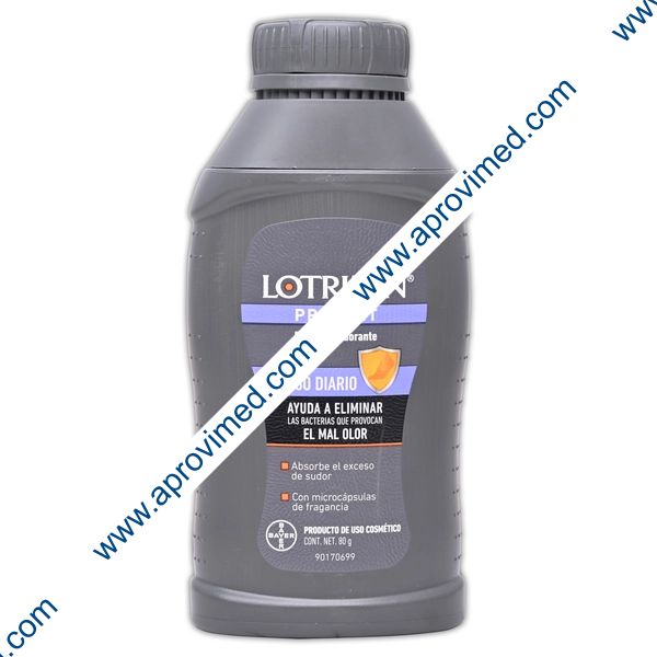 LOTRIMIN PREVENT POLVO DESODORANTE Uso Diario Fco.  80 G.
