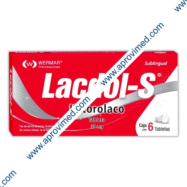 LACDOL-S c/6 TABS. Sublingual 30 MG.