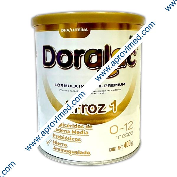DORALAC ARROZ 1 (0-12 Meses) LECHE en POLVO Lata c/400 G.