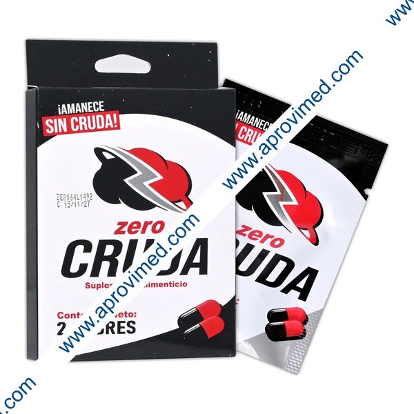 ZERO CRUDA Anti-Resaca Cja. c/2 SOBS. c/2 CAPS. 1 G.
