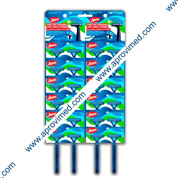 RASTRILLOS DESECHABLES (Jaloma) DOBLE CUCHILLA. Exhib. c/24 Pzs.