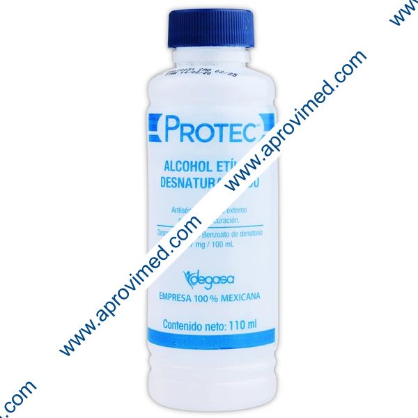 ALCOHOL ETÍLICO Desnaturalizado (Protec) 70%  Fco. 110 ML.