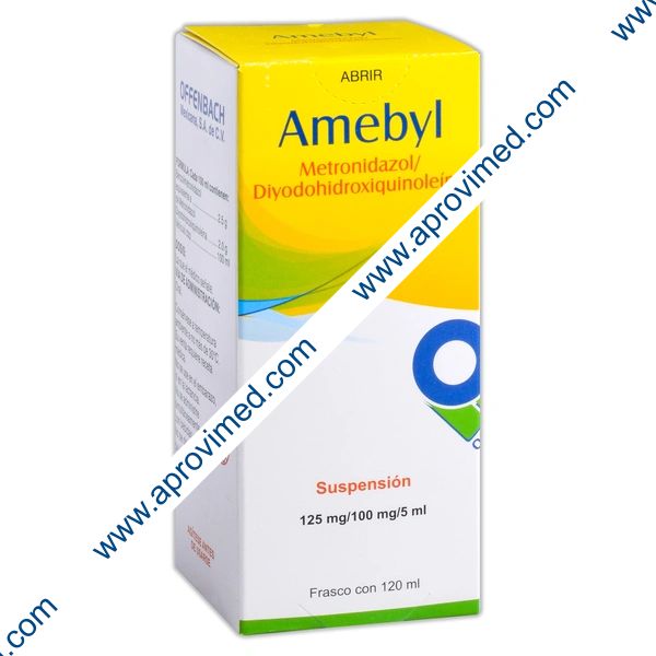 AMEBYL SUSP. Fco. 120 ML. 125-100 MG/5 ML.
