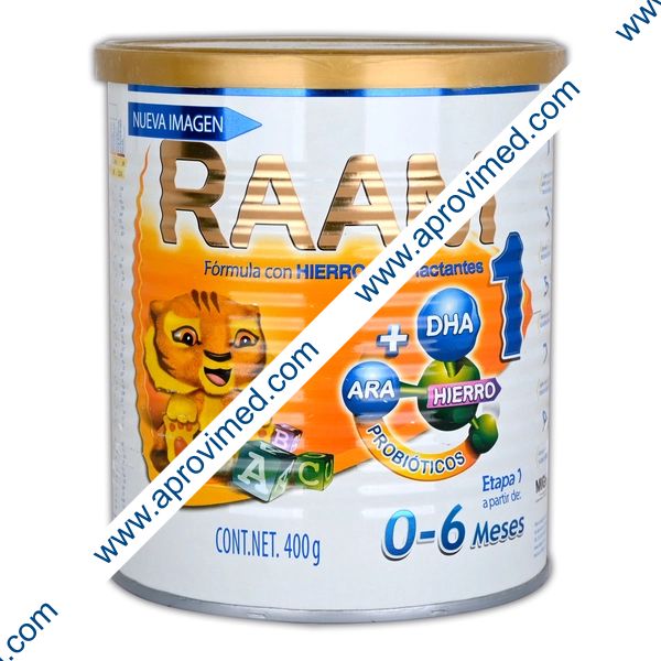LECHE RAAM Etapa 1 (0 a 6 Meses) POLVO Lata c/400 G.