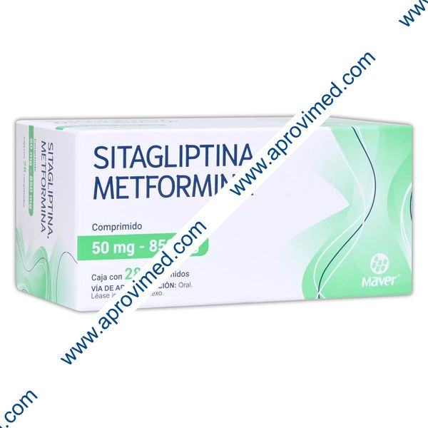 SITAGLIPTINA/METFORMINA (Maver) c/28 COMPS. 50/850 MG.