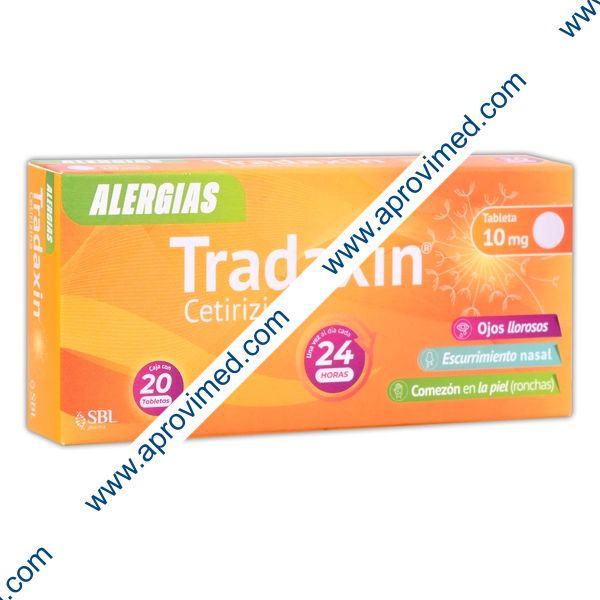 TRADAXIN Cja. c/20 TABS. 10 MG.