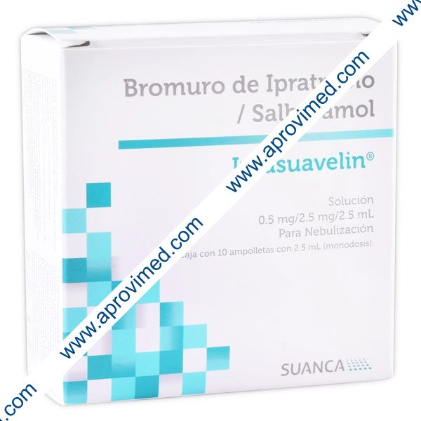 IPRASUAVELIN SOL. p/Nebulización c/10 AMPTAS. 0.5-2.5 MG/2.5 ML.