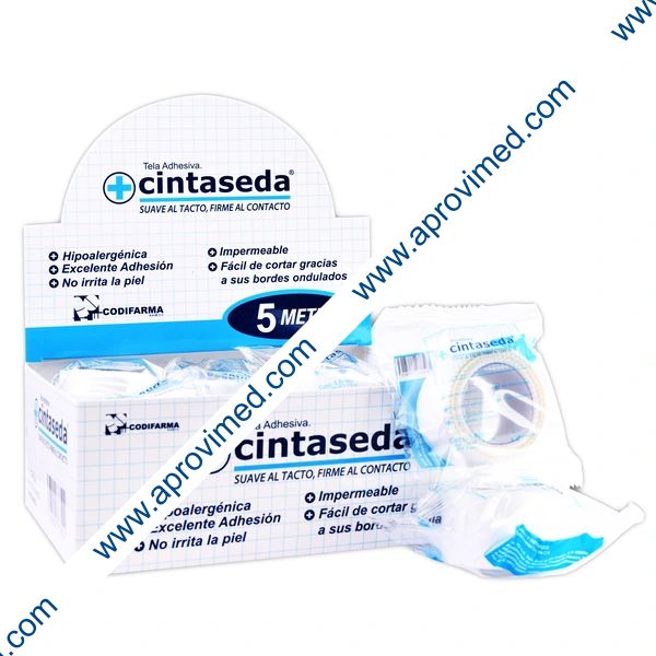 CINTASEDA Rollo A: 2.5cm (1"); L: 5m. Paq. c/1 Pza.