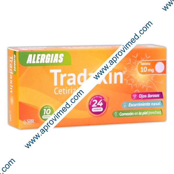 TRADAXIN Cja. c/10 TABS. 10 MG.