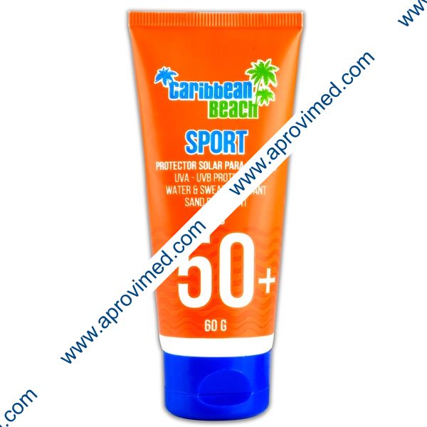 BLOQUEADOR SOLAR (C.Beach) Adultos SPORT 50+ Crema Tubo c/ 60 G.