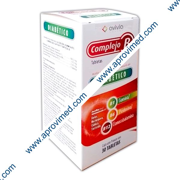 COMPLEJO B DIABETICO (Avivia) c/30 TABS. 100/5/0.05 MG.