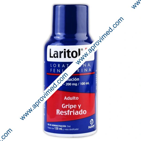 LARITOL-D SOLUCIÓN ADULTO Fco. 120 ML. 100-200 MG/100 ML.