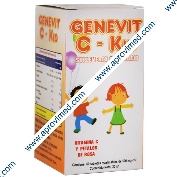GENEVIT C-KID c/60 TABS. Masticables 500 MG.