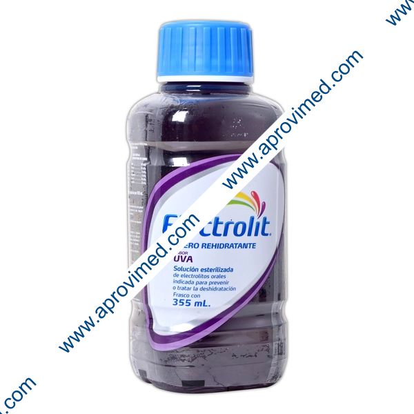 ELECTROLIT Electrolitos Orales SOL. SAB. UVA  355 ML.