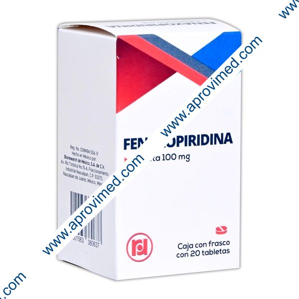 FENAZOPIRIDINA (Randall) Fco. c/20 TABS. 100 MG.