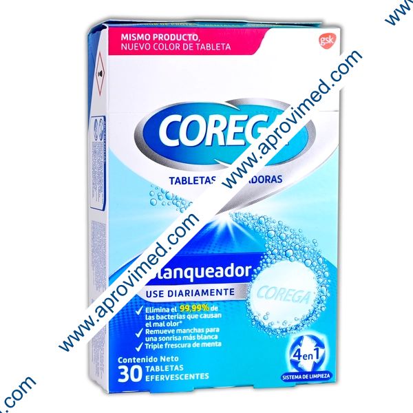 COREGA TABS BLANQUEADOR c/30 TABS. EFERVS.
