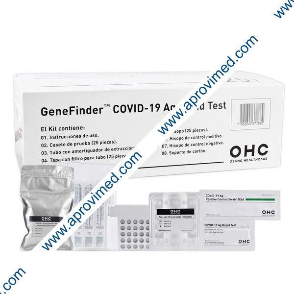 GENEFINDER KIT DE PRUEBA p/NUEVO CORONAVIRUS (SARS-CoV-2) Caja c/25 Pzs.