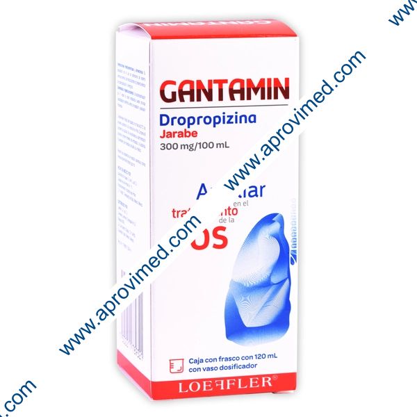 GANTAMIN JARABE Fco. 120 ML. 300 MG/100 ML.