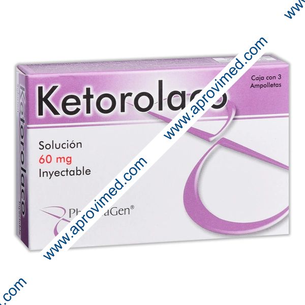 KETOROLACO (Pharmagen) Sol. Iny. c/3 AMPTAS. 60 MG/2 ML.
