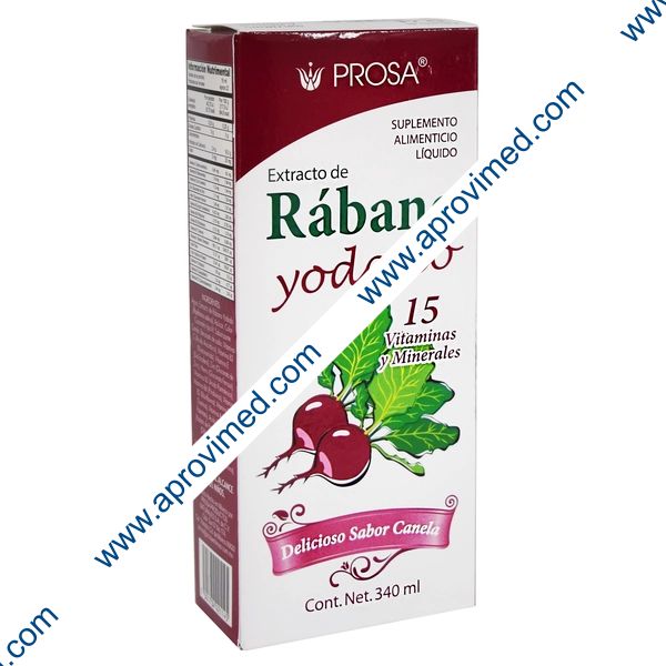 EXTRACTO de RABANO YODADO LIQUIDO Sab. Canela 340 ML.