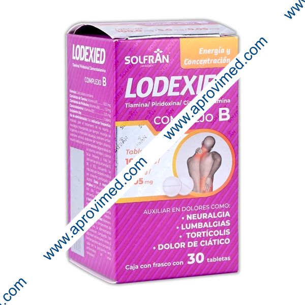 LODEXIED c/30 TABS. 100/5.0/0.05 MG.