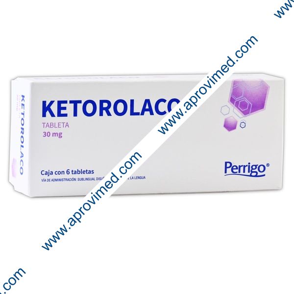 KETOROLACO (Perrigo) c/6 TABS. Sublingual 30 MG.