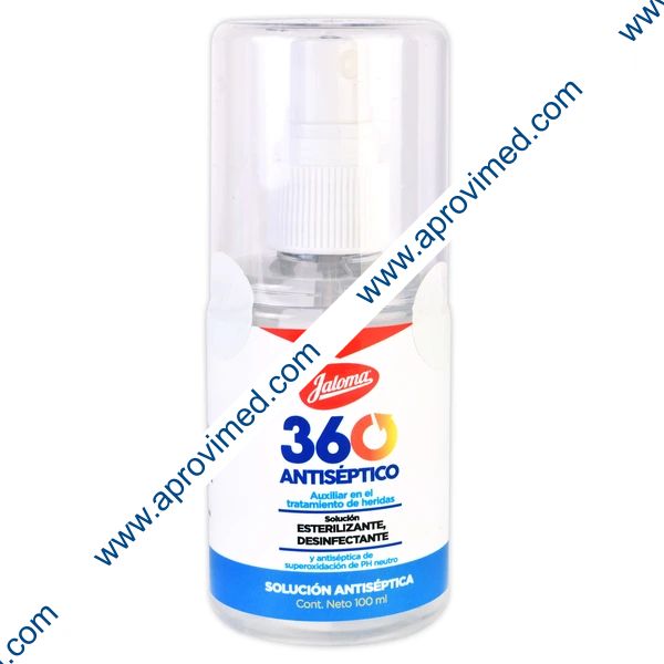 360 ANTISÉPTICO SOLUCIÓN  Fco. Atomizador 100 ML. 60 PPM.