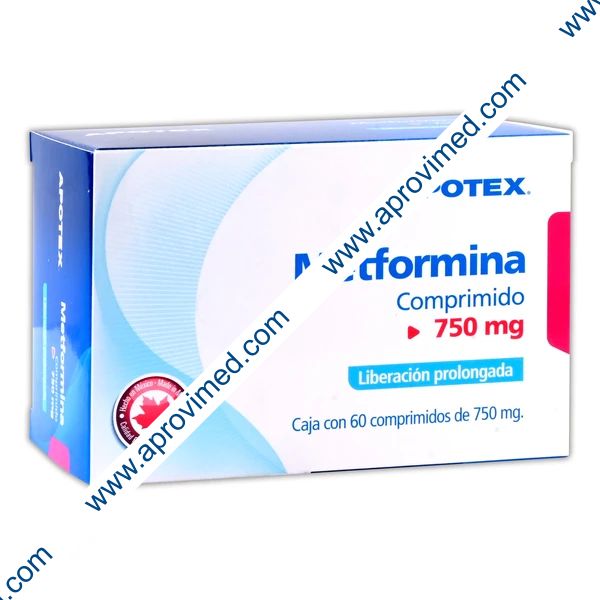 METFORMINA (Apotex) c/60 TABS. L.P. 750 MG.