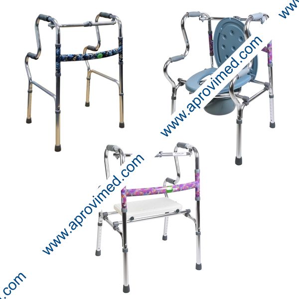 ANDADERA de ALUMINIO MULTIFUNCIONAL (Eko-Mobility) Col. Plata.