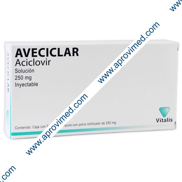 AVECICLAR Sol. Iny. c/5 FCO. AMP. 250 MG/10 ML.