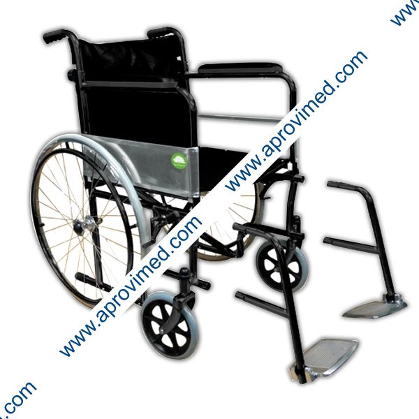 SILLA DE RDAS. NEUMATICA RESPLD. ABATIBLE (Color Negro) 18"