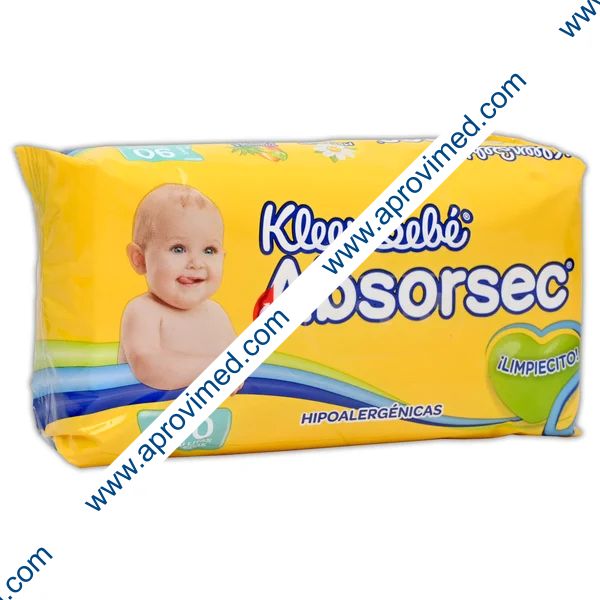 KLEENBEBÉ ABSORSEC TOALLITAS HUMEDAS Paq. c/ 90 Pzs.