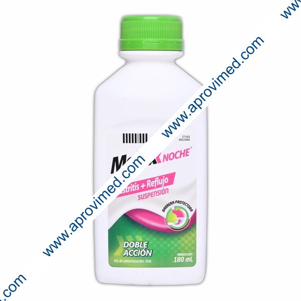 MELOX NOCHE SUSP. Fco. 180 ML. 3.5-2.8-5.0-1.5 G/100 ML.