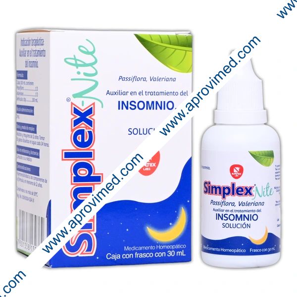 SIMPLEX-NITE SOL. Fco. Gotero 30 ML. 1D-1D/100 ML.