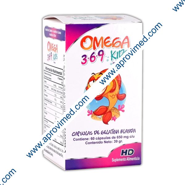 AMEGON Kids (OMEGA 3-6-9) c/60 CAPS. 650 MG.