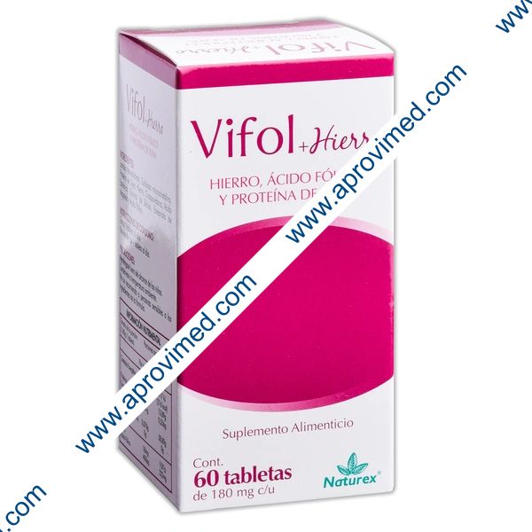 VIFOL+Hierro c/60 TABS. 180 MG.