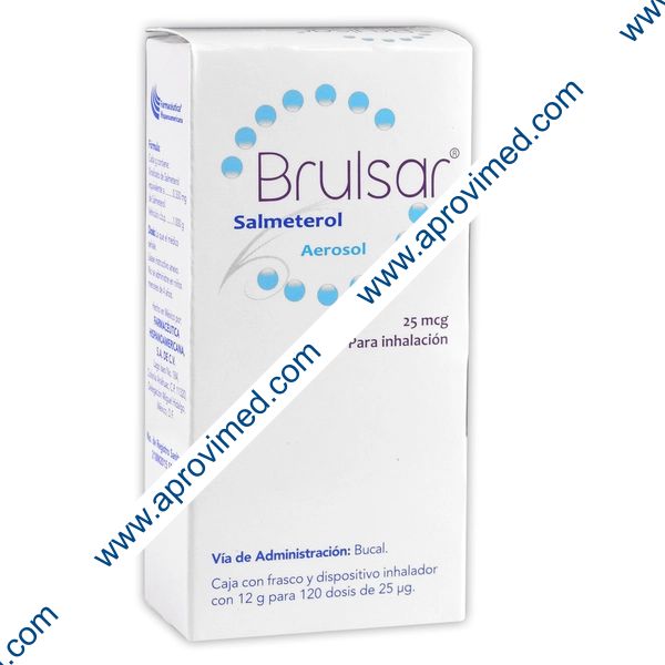BRULSAR AEROSOL p/Inhalación Fco. c/120 Dosis 25 MCG.