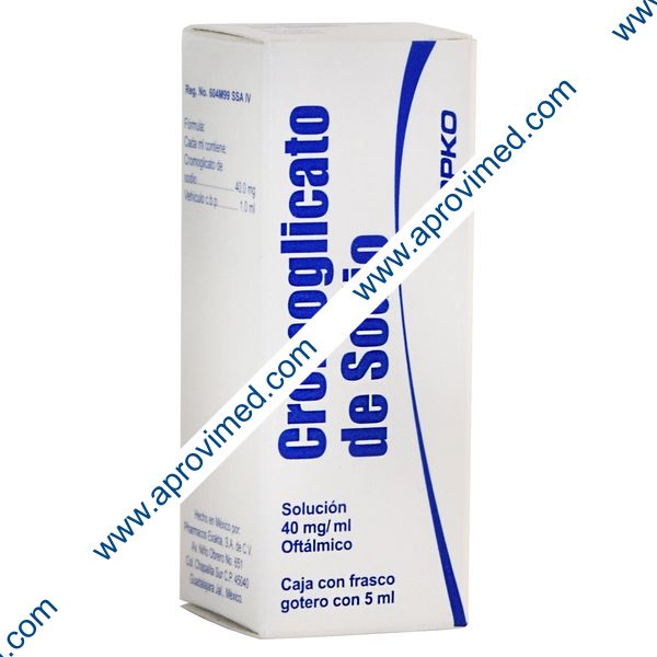 CROMOGLICATO DE SODIO (Opko) Sol. Oft. Fco. Gotero 5 ML. 40 MG/1 ML.