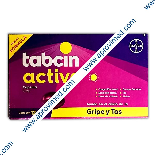 TABCIN ACTIVE c/12 CAPS. 325/5/10/2 MG.
