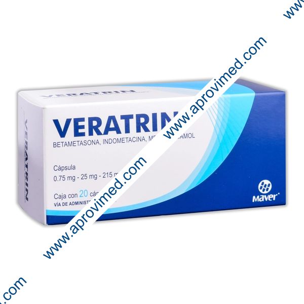 VERATRIN c/20 CAPS. 0.75/25/215 MG.